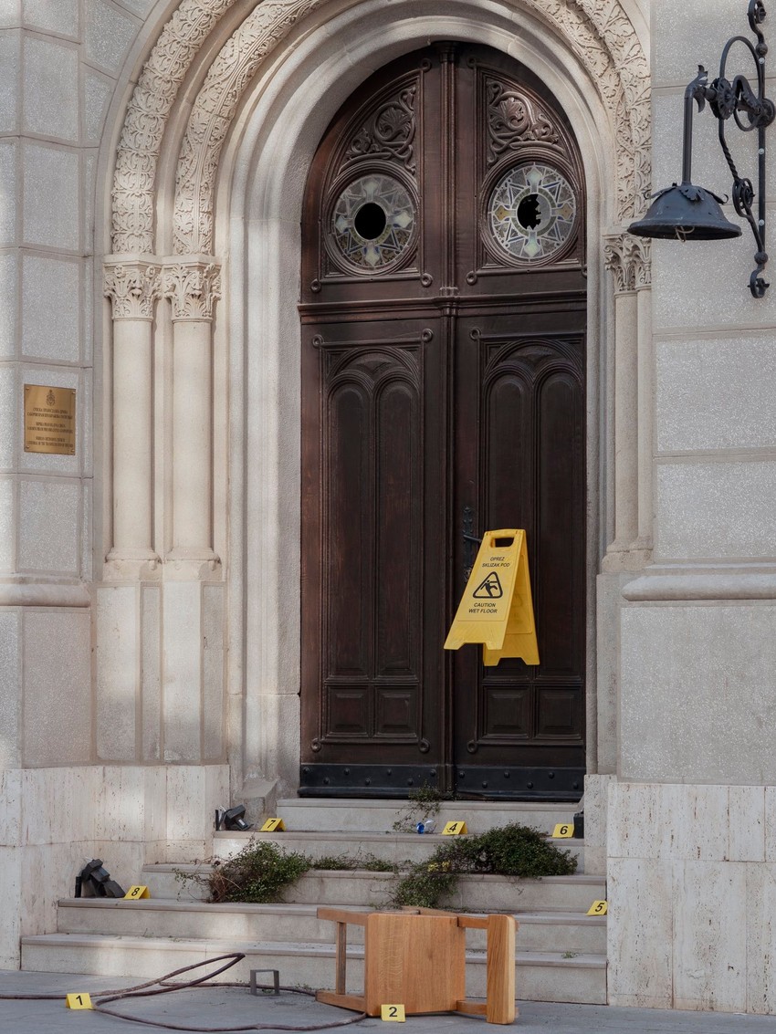 Vandalizovan Saborni hram Preobraženja Gospodnjeg u Zagrebu.