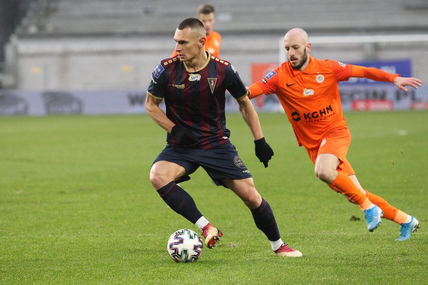 Pilka nozna. PKO Ekstraklasa. Pogon Szczecin - Zaglebie Lubin. 19.12.2020