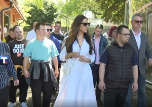 Tamara Vučić sa osobama sa Daunovim sindromom u Zoo vrtu
