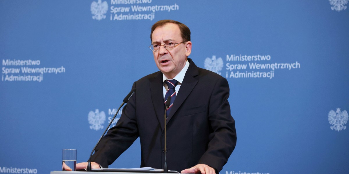 Minister Spraw Wewnętrznych i Administracji Mariusz Kamiński