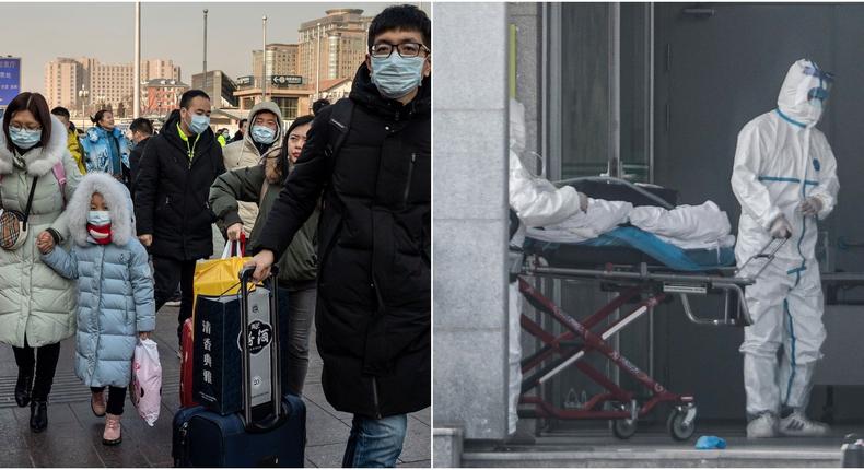 Wuhan virus, patients in hospital in China