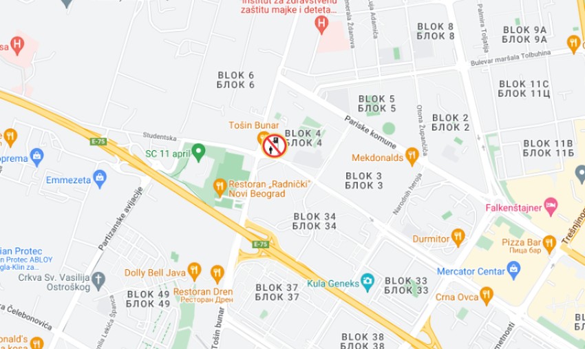 Stajalište "Studentski grad"