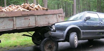 Kobieta wjechała w zaprzęg konny! FOTY