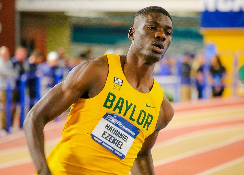 Ezekiel Nathaniel broke the 400mH Nigerian Record as a freshman student at Baylor University