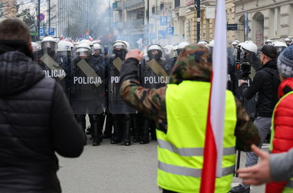 Protest rolników w Warszawie. Zarzuty dla kilkunastu osób