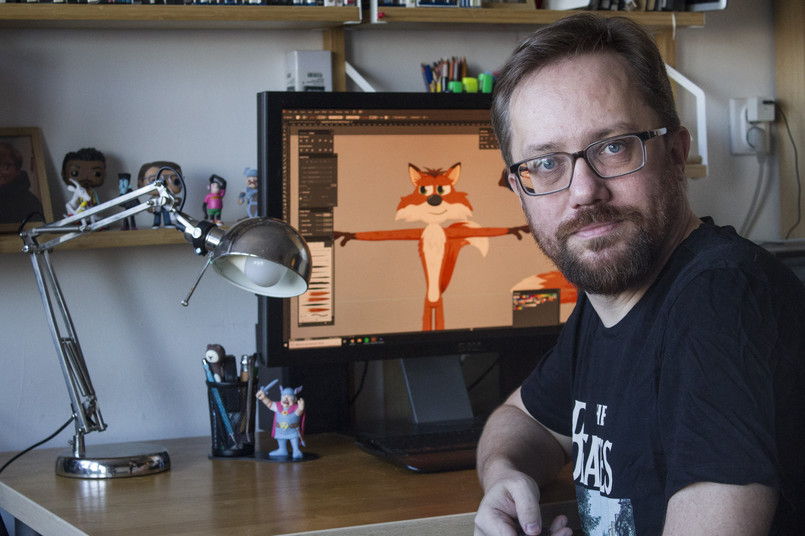 Marcin Koźliński, twórca animacji "Śpiewające brzdące"