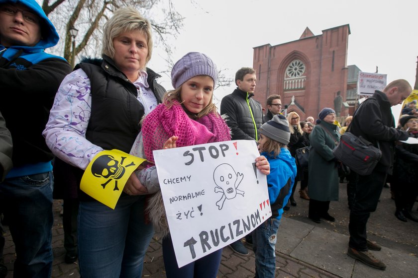 Protest w Dąbrowie Górniczej