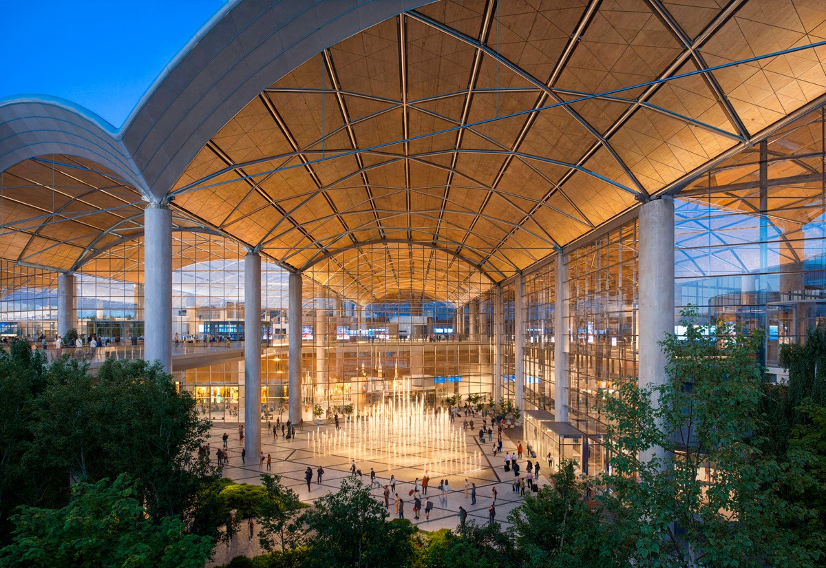 9 mld zł dla CPK. PPL zaangażują środki w budowę lotniska w Baranowie. Na zdj. Wizualizacja CPK. Źródło: Foster + Partners.