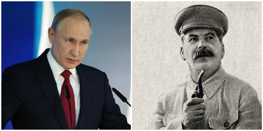 Vladimir Putin i Josif Staljin kombo