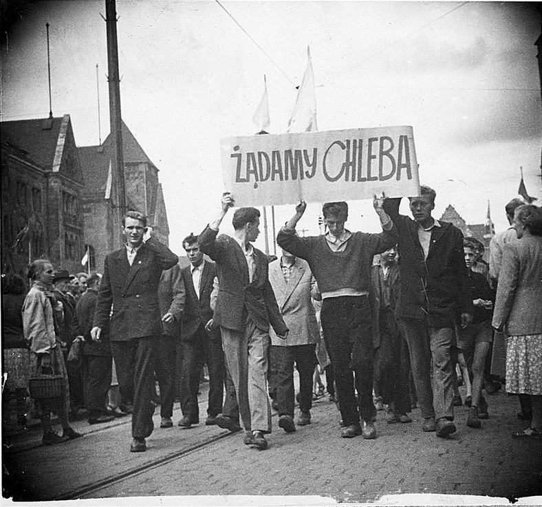 Demonstracja w Poznaniu, czerwiec 1956 r.