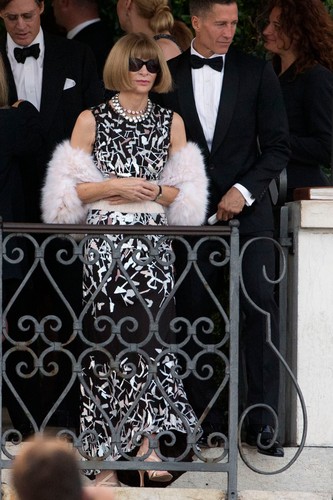Anna Wintour na ślubie George'a Clooneya
