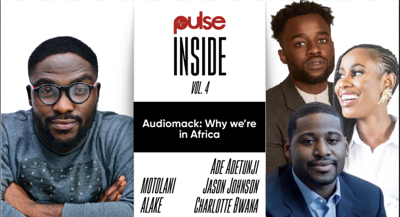 Pulse speaks with Ade Adetunji, Charlotte Bwana and Jason Johnson of Audiomack. (Pulse Nigeria)