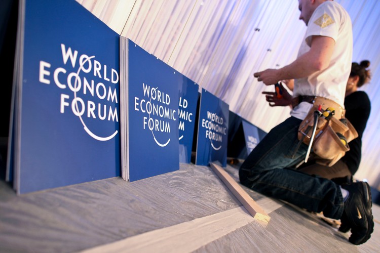 Przygotowania do Światowego Forum Ekonomicznego w Davos. Centrum Kongresowe (3). 24. stycznia 2011 r.