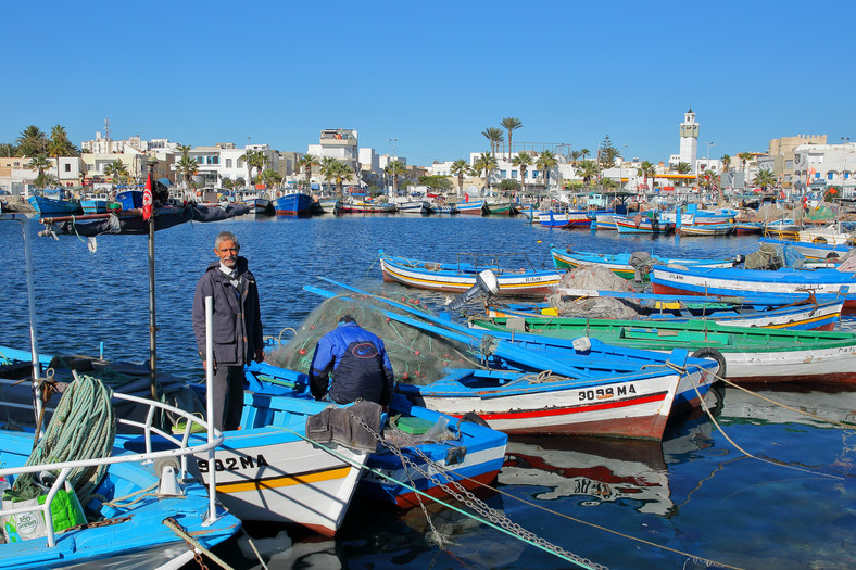 Łodzie rybackie, Mahdia, Tunezja