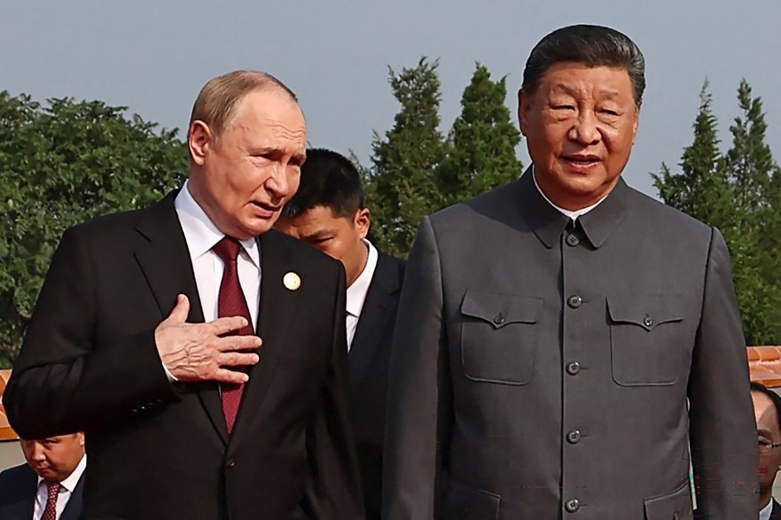 Władimir Putin i Xi Jinping w Pekinie, 3 września 2025 r.