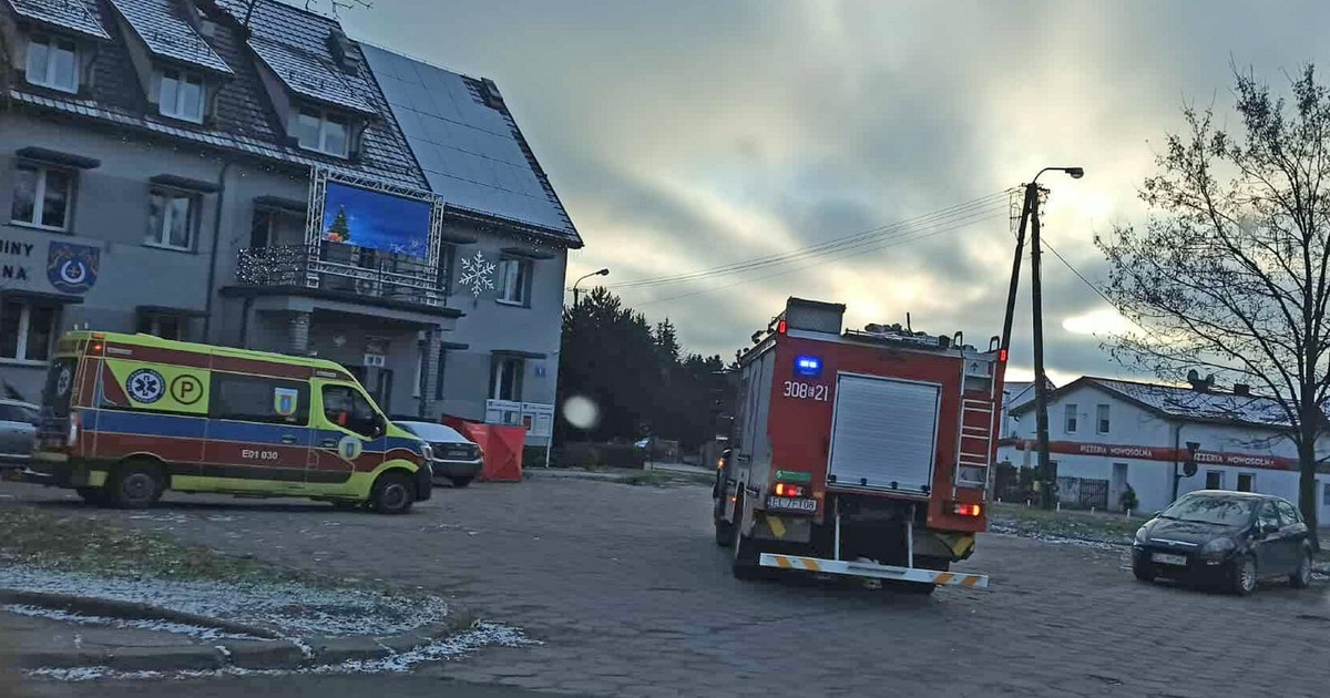 Wigilia zaczęła się od dramatu. Mężczyzna leżał nieprzytomny przed urzędem