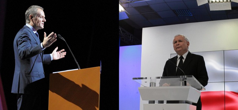 Dwie szopki, festiwal obietnic... Politycy o wystąpieniach Tuska i Kaczyńskiego