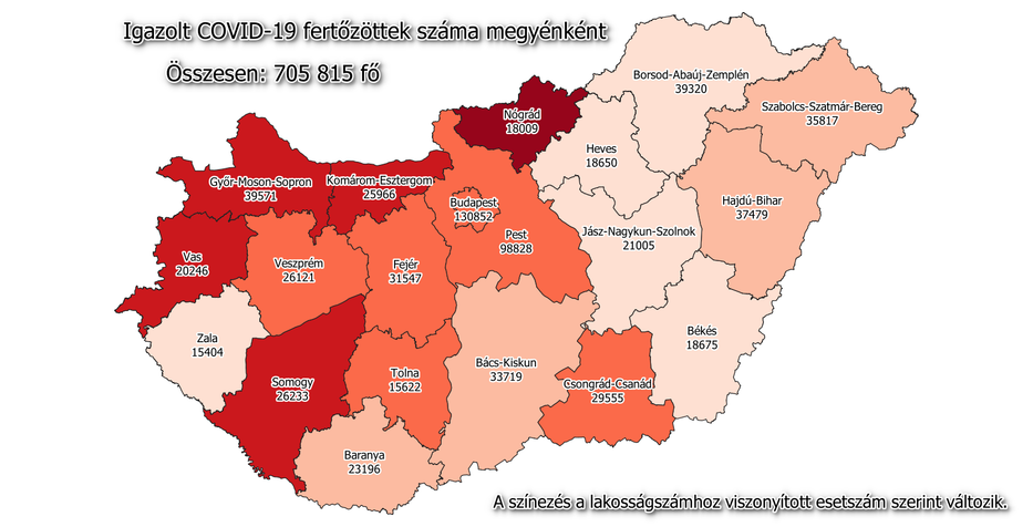 7325 az új fertőzött, elhunyt 285 beteg /Fotó: koronavirus.gov.hu