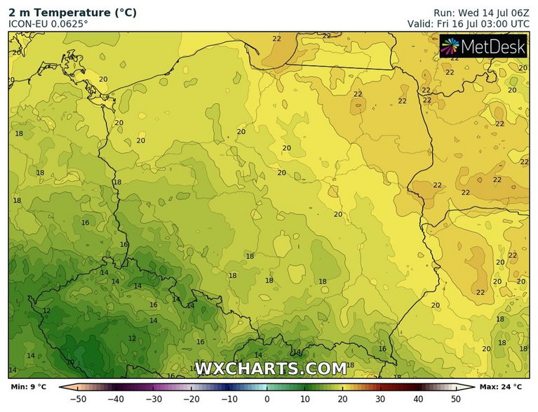 Noc zapowiada się dość ciepło