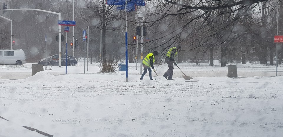 Atak zimy w Warszawie