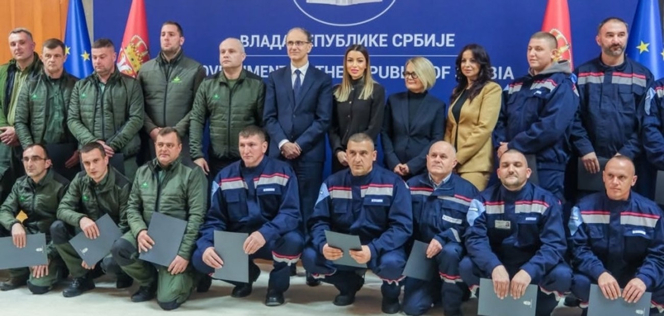 Za heroje na terenu: Macut i Mesarović uručili zahvalnice radnicima EDS-a i "Srbijašuma" koji su sanirali štetu nastalu usled nevremena