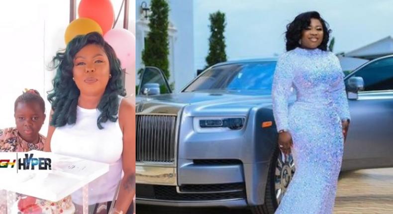 Afia Schwarzenegger receives customized necklace as birthday gift from Rev Obofour’s wife
