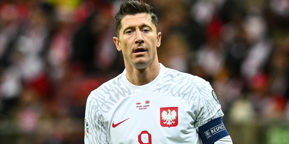 Robert Lewandowski nie trafił do siatki w meczu z Albanią.