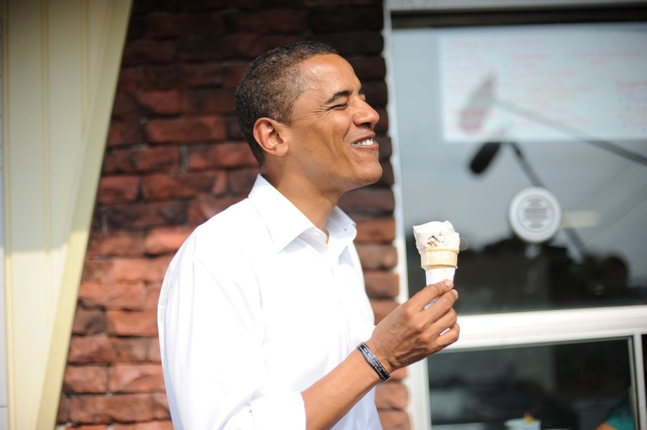 Barack Obama w wakacyjnej pracy robił i sprzedawał lody