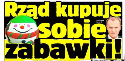 Rząd kupuje sobie zabawki