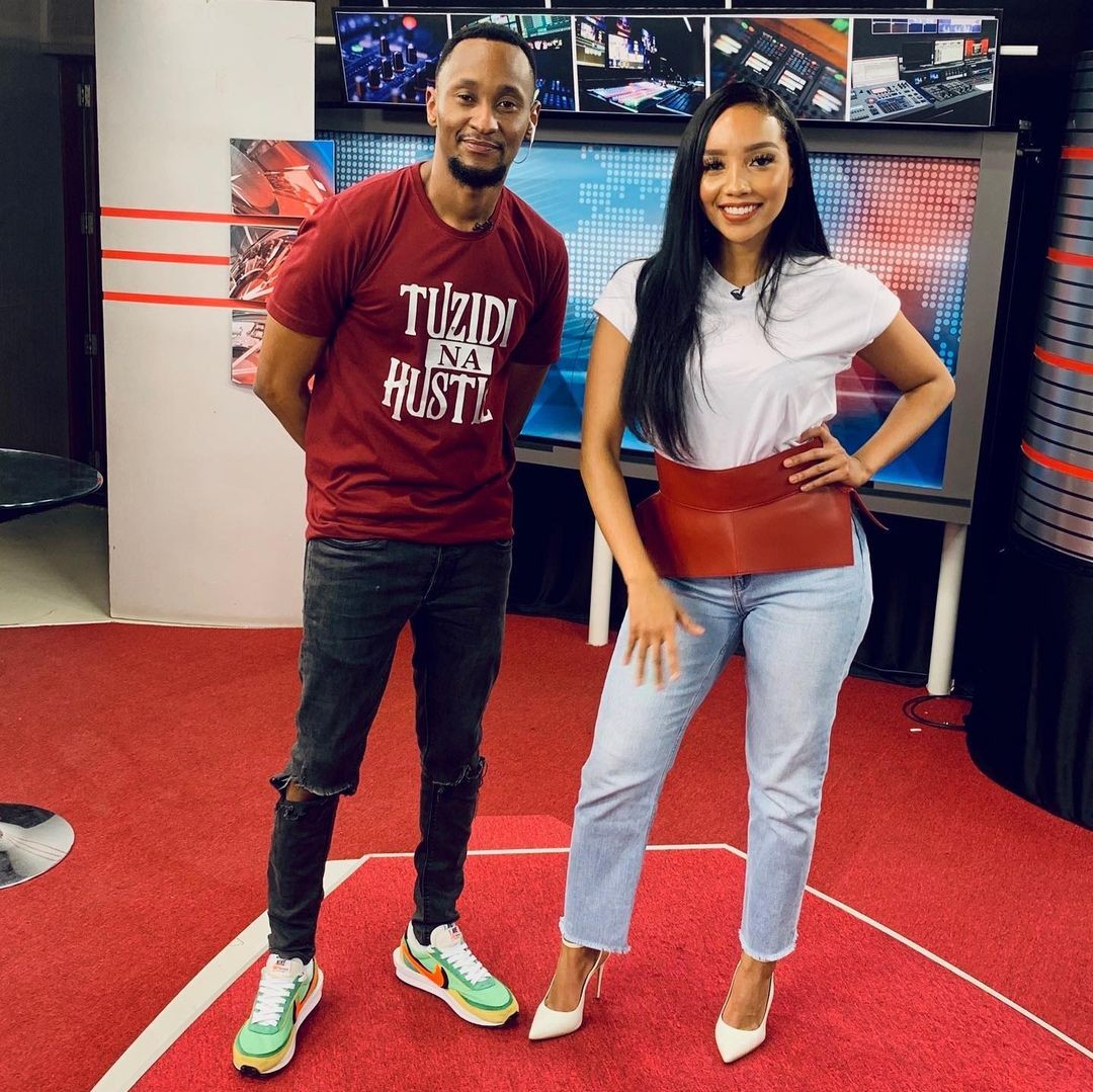 Martin Kimathi and TV Girl Tracy Wanjiru 