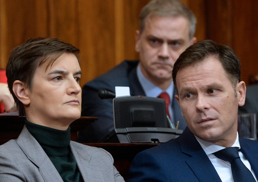 Ana Brnabić i Siniša Mali