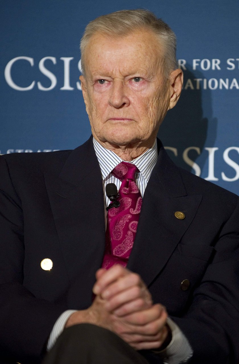 FILE PHOTO - Former U.S. National Security Advisor, Zbigniew Brzezinski, speaks at a forum hosted by