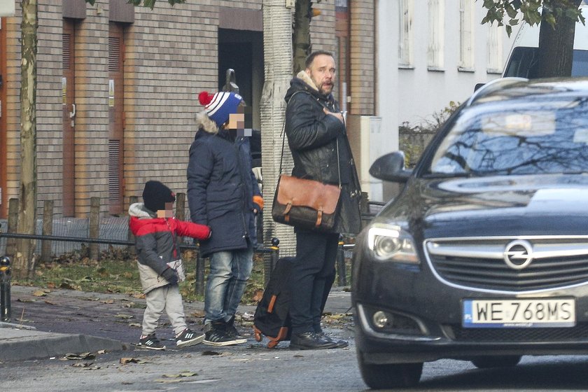 Łukasz Nowicki i Halina Mlynkova z synem Piotrkiem