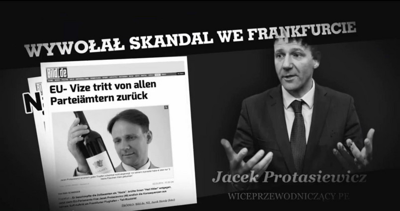 PiS na samym początku walki o europarlament stawia na kampanię negatywną. Przypomina między innymi alkoholowy incydent z udziałem Jacka Protasiewicza, wiceprzewodniczącego Parlamentu Europejskiego i eurodeputowanego PO. Nie obyło się jednak bez wpadek i błędów. Według autorów spotu Jacek Protasiewicz to "wieceprzewodnicący", kandydaci to "kanydaci" a Jacek Rostowski został "ministrem skarbu", a nie finansów.Wpadki w spocie PiS. CZYTAJ WIĘCEJ >>>