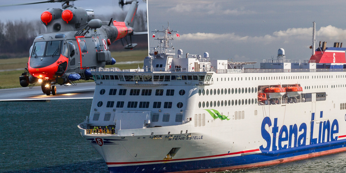 Z promu Stena Spirit ewakuowano pasażera.