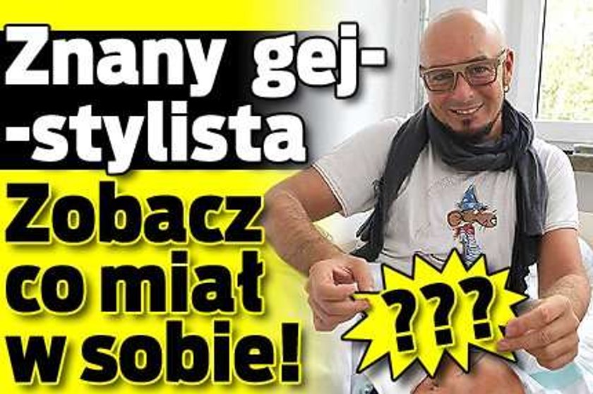 Znany gej-stylista - zobacz co miał w sobie!