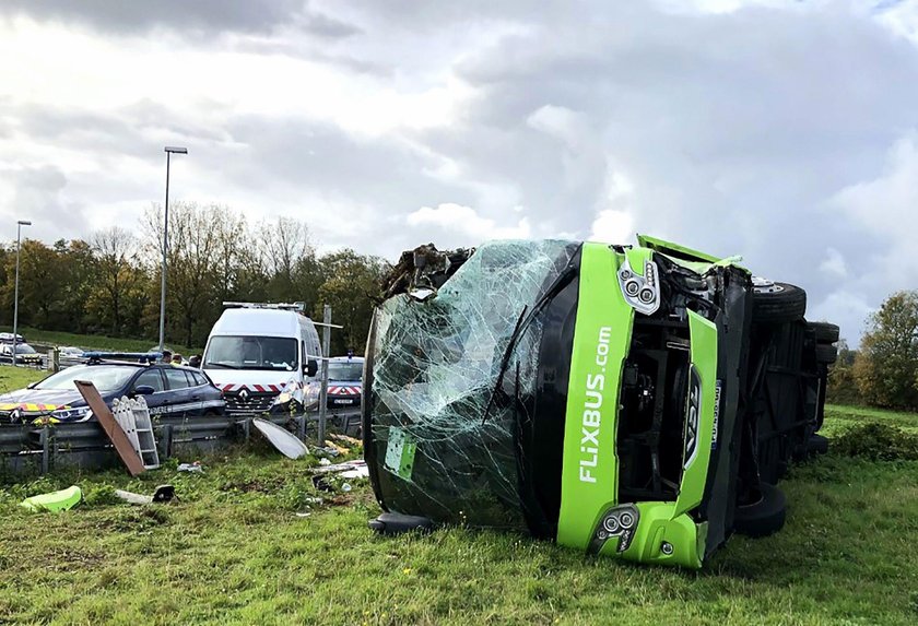 Wypadek Flixbusa we Francji. 33 osoby poszkodowane