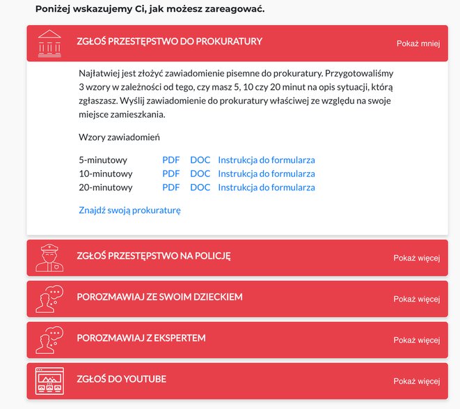 Zgłoszeni sprawy do prokuratury zajmuje 5 minut