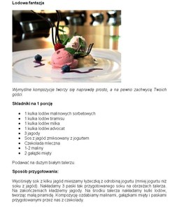 Lody wcale nie muszą tuczyć