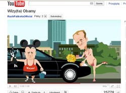 Tusk w bikini myje "bestię" Obamy. Nowy klip Palikota