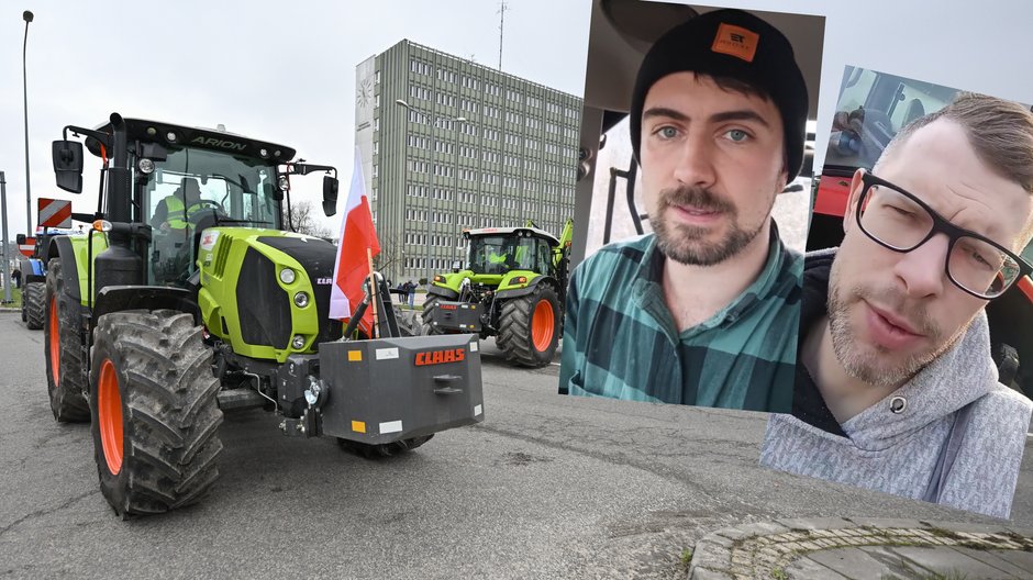 Protest rolników w Kielach, Michał Nowacki i Kamil Marunowski