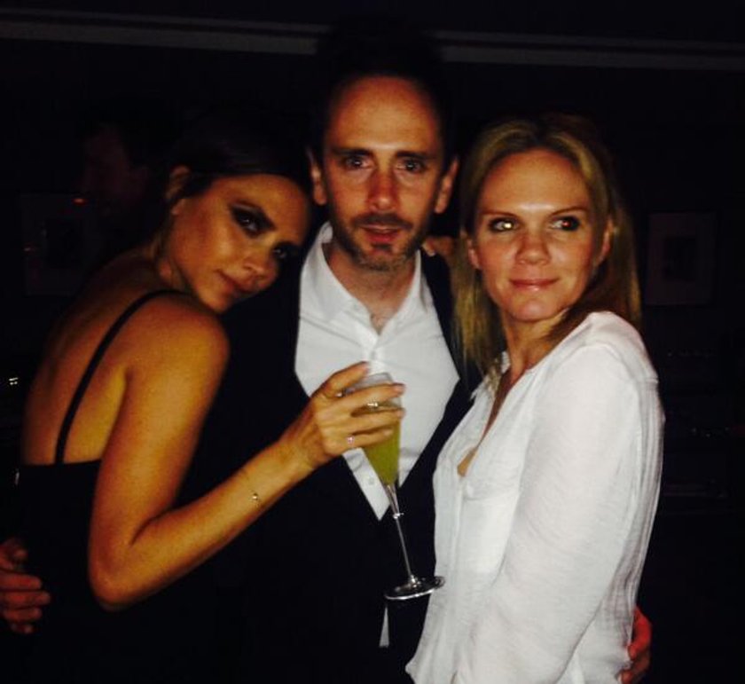 Victoria Beckham w towarzystwie Louise & Christian