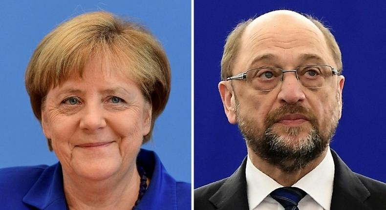 German Christian Democratic Union chief Angela Merkel was accused of arrogance by rival Social Democratic candidate Martin Schulz, angering her supporters