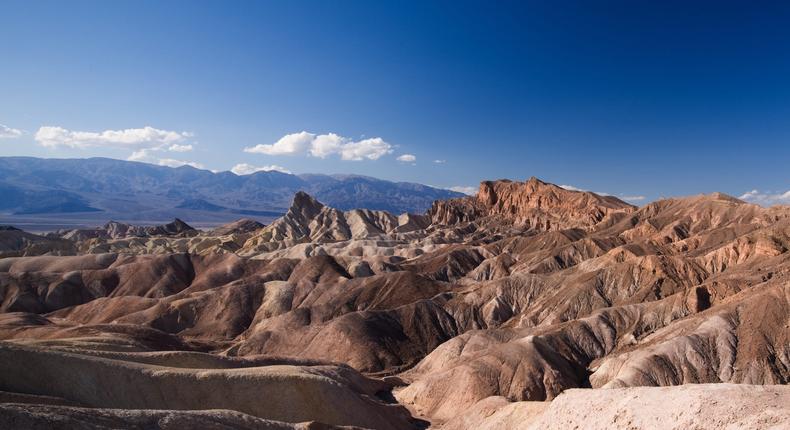 Death Valley in California, home of the record for hottest air temperature ever recorded.Getty Images