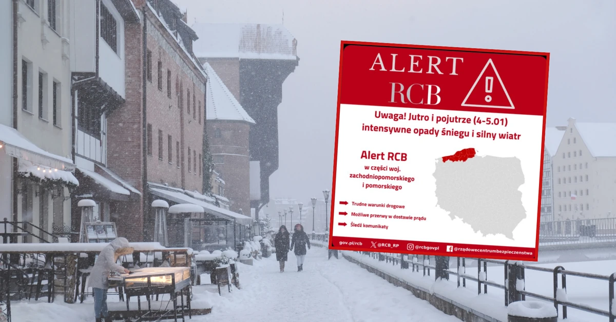 Alerty RCB dla części Polski. IMGW: choćby 60 cm śniegu i groźne zamiecie