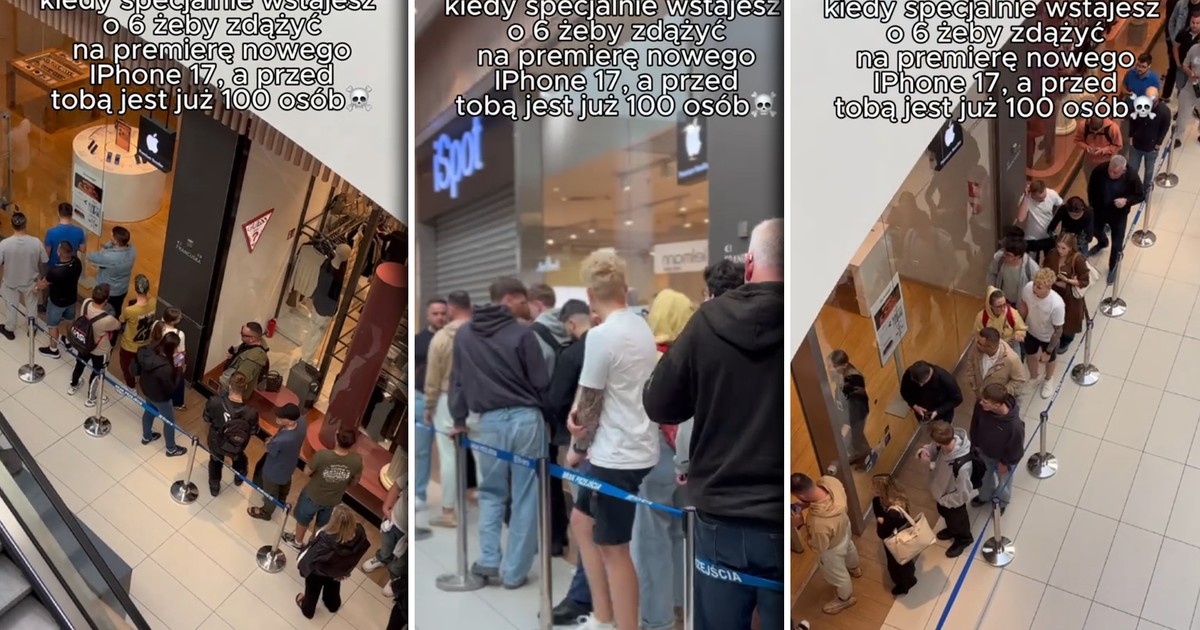 Szaleństwo w gdyńskim centrum handlowym. Stali w kolejce, by wyrwać najnowszy sprzęt. "I po co?"