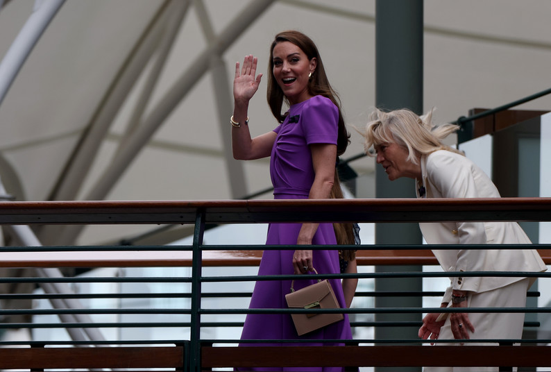 Księżna Walii pojawiła się na Wimbledonie. Kate powitana owacjami na stojąco