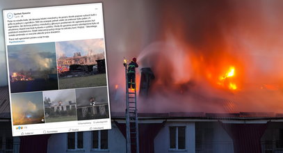 Ciemny dym nad Rzeszowem. Potężny pożar na osiedlu szeregowców