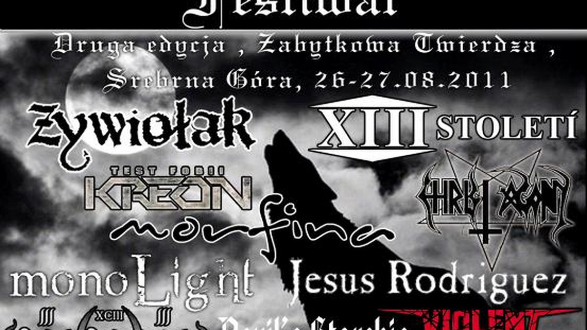 Czescy mistrzowie rocka gotyckiego będą gwiazdami drugiej edycji Moonfog Festiwal, która odbędzie się w dniach 26-27 sierpnia w twierdzy w Srebrnej Górze.