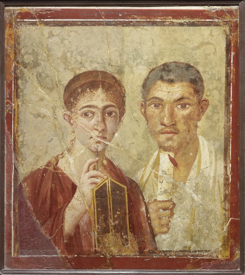 Terencije Neo sa ženom ©Soprintendenza Speciale per i Beni Archeologici di Napoli e Pompei / Trustees of the British Museum